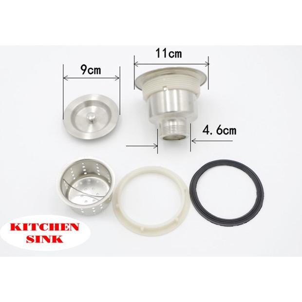 BỘ XI PHÔNG, ỐNG XẢ CHẬU RỬA CHÉN BÁT 2 NGĂN