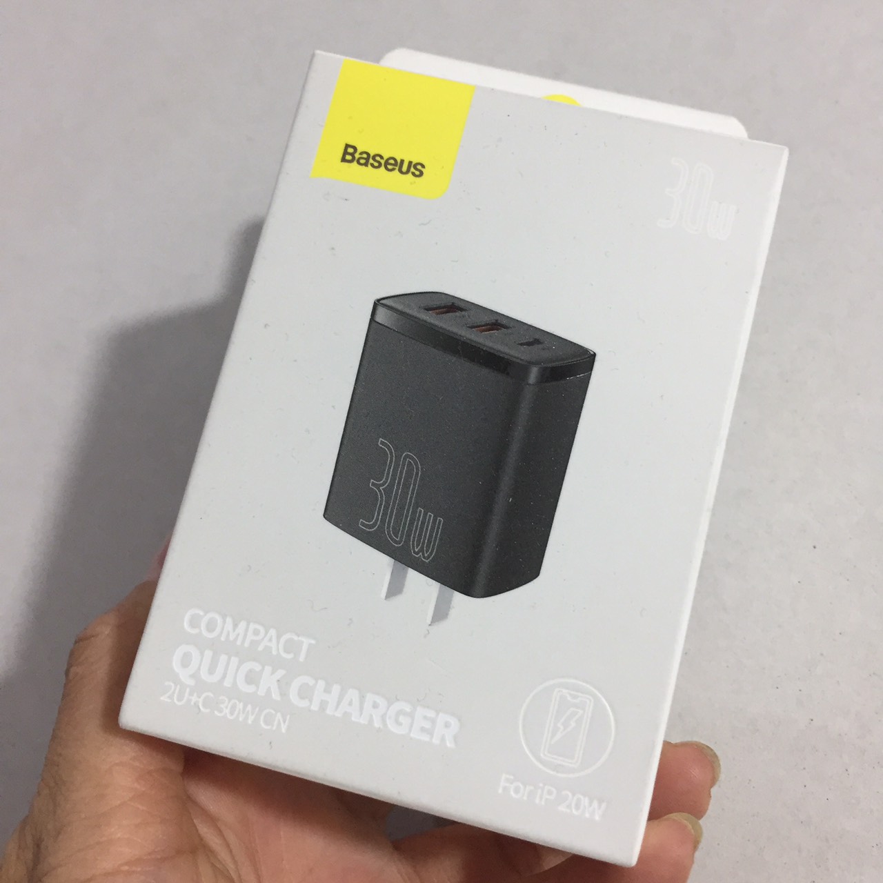 Củ sạc nhanh Baseus Compact Quick Charger PD 30W - Hàng Chính Hãng