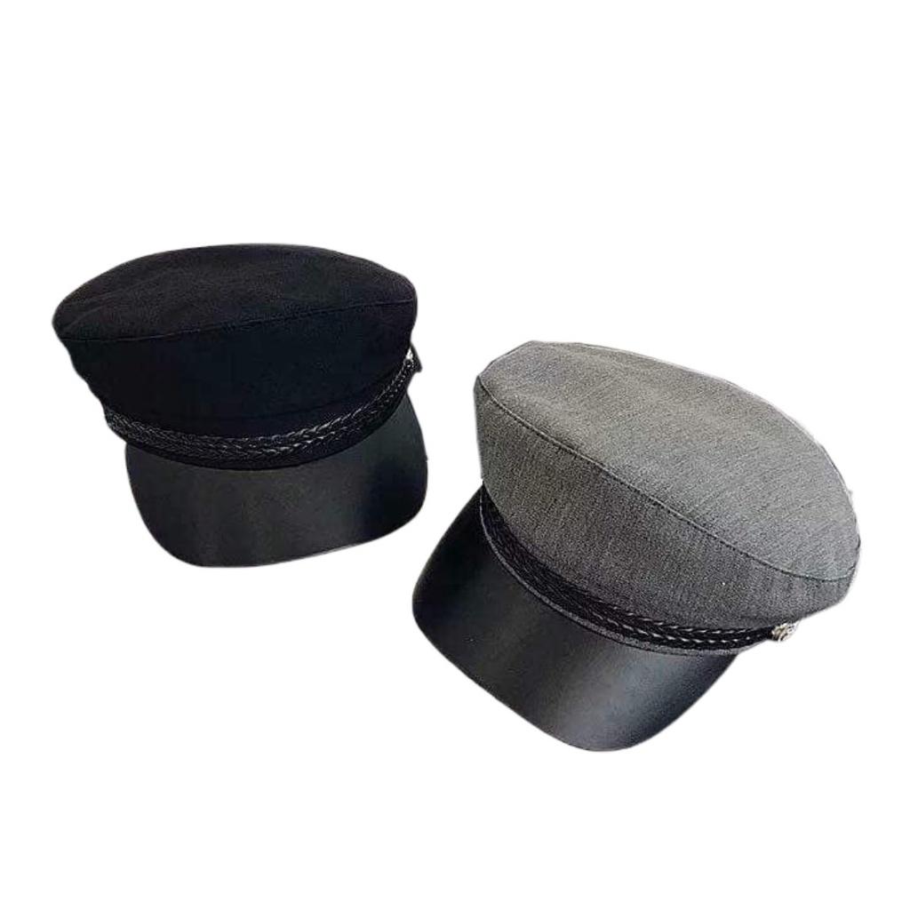 Mũ nồi mỏ da phong cách thủy thủ retro thời trang sang trọng cho nữ siêu xinh