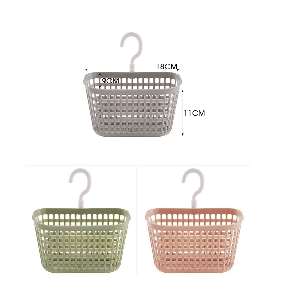 Giỏ nhựa Việt Nhật 3241 đựng đồ treo bồn rửa chén bát - Rổ nhựa có móc treo tiện lợi