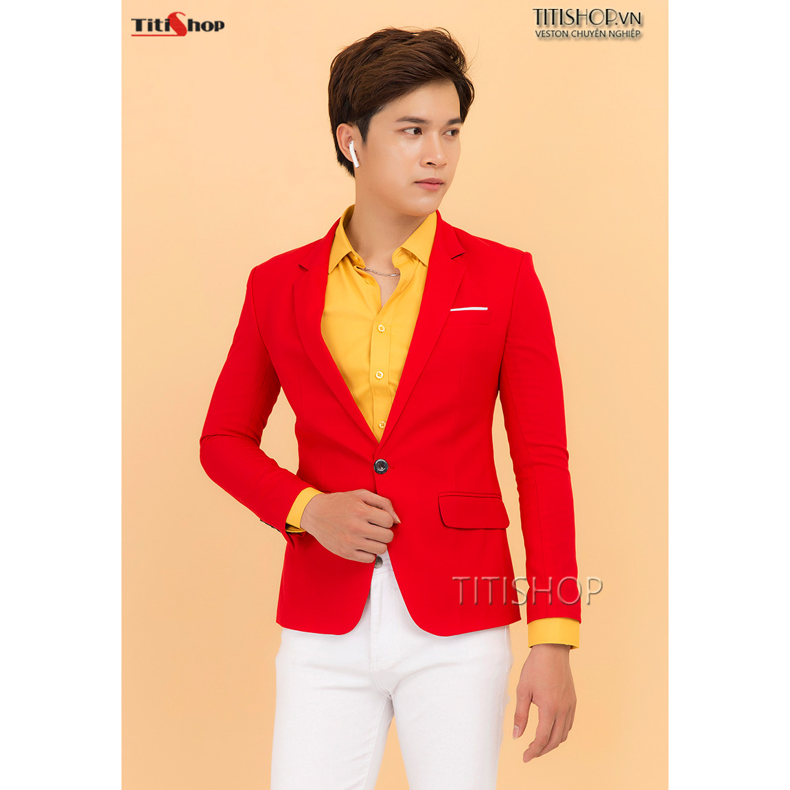 Áo Vest Nam Titishop AVN195 Đỏ tươi