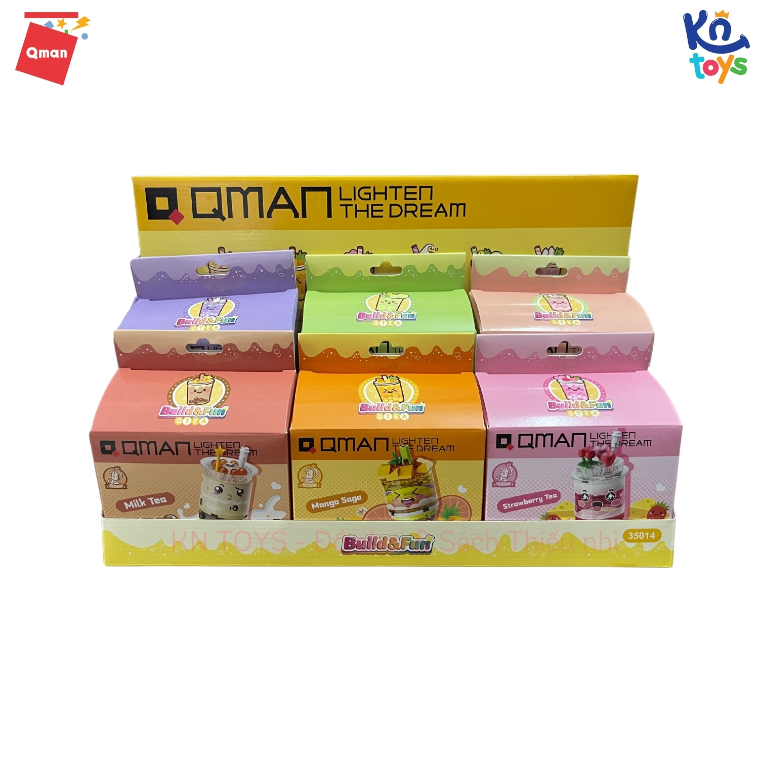 Đồ chơi xếp hình, lắp ráp 6 in 1 Qman 35014 – Đồ uống thú vị