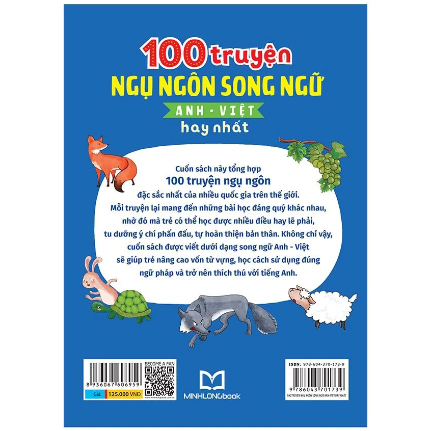 100 Truyện Ngụ Ngôn Song Ngữ Anh - Việt Hay Nhất B125