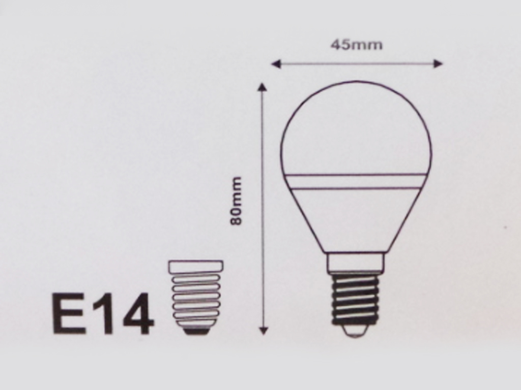 BÓNG ĐÈN LED BÚP G45 ĐUÔI E14 CÔNG SUẤT 5W