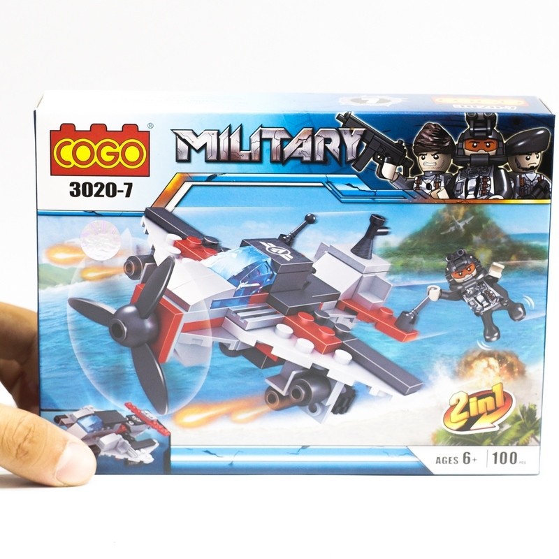 COGO - CITY - 3020 - COMBO 8 HỘP Mô Hình Lắp Ráp Tàu - RôBot