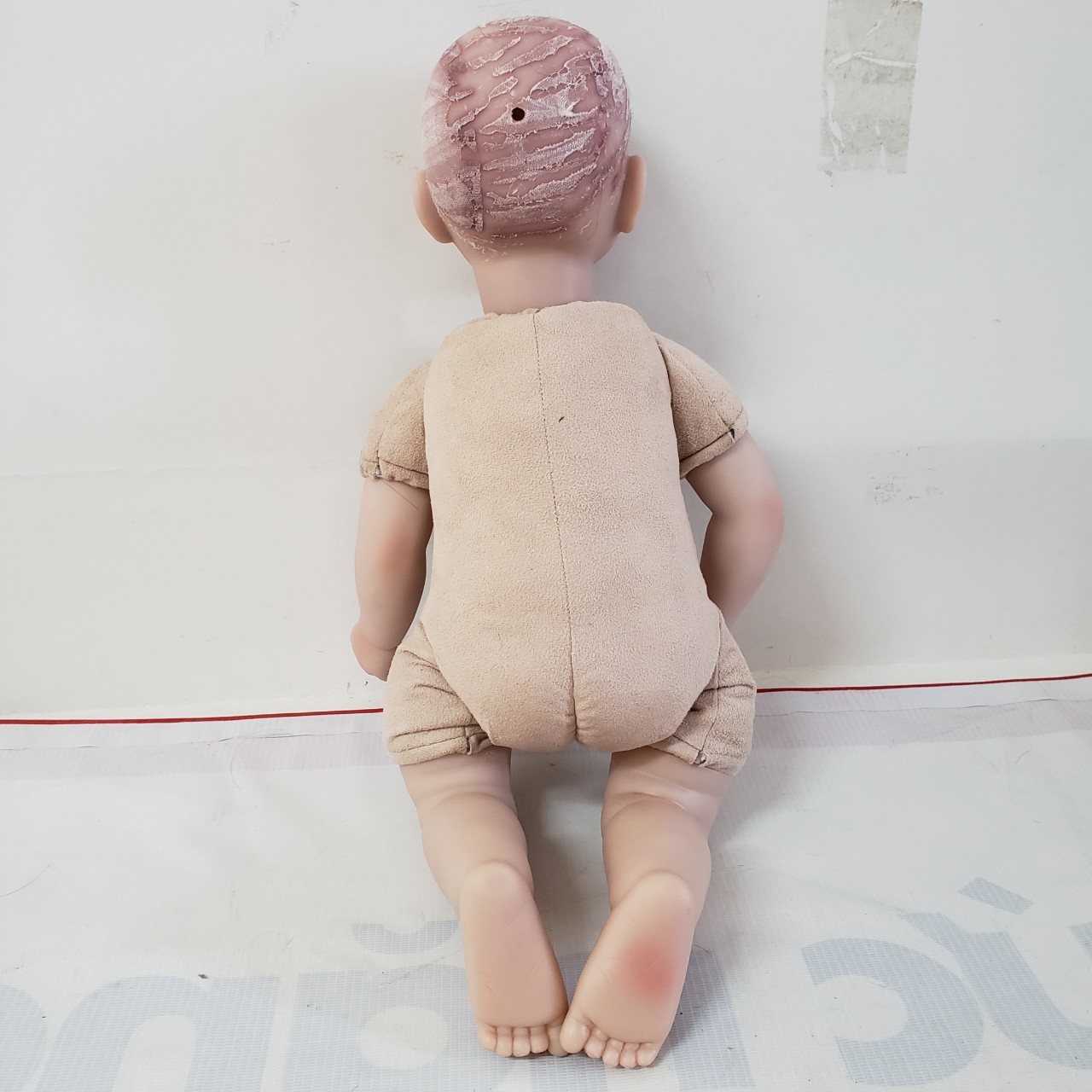 Búp Bê Tái Sinh Thân Gòn Mềm Mại Mỉm Cười Trọc NPK 50 cm = 20 inch Reborn Vinyl  Adora Style Doll PVN4907