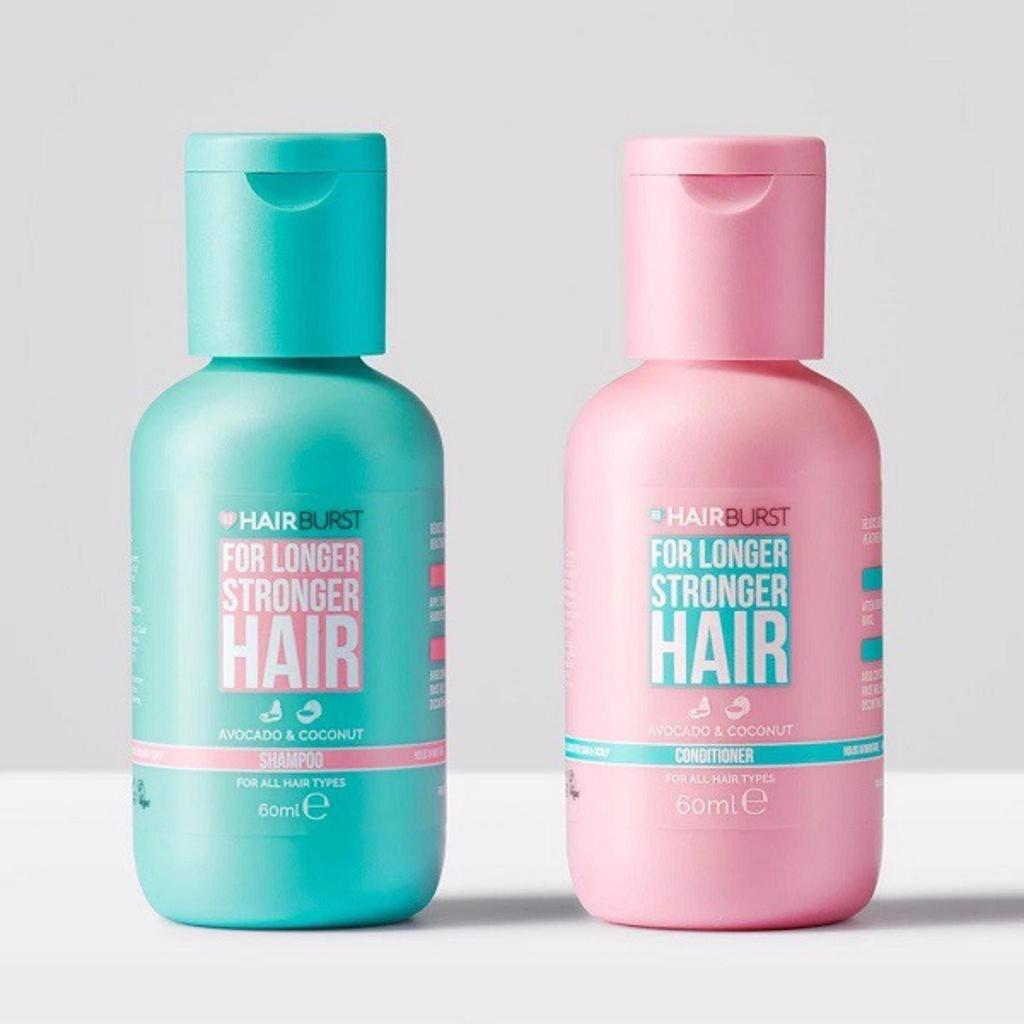 Set Gội Xả Hairburst Kích Thích Tóc Mọc Dài Hơn Chắc Khỏe Hơn 350ml/Chai