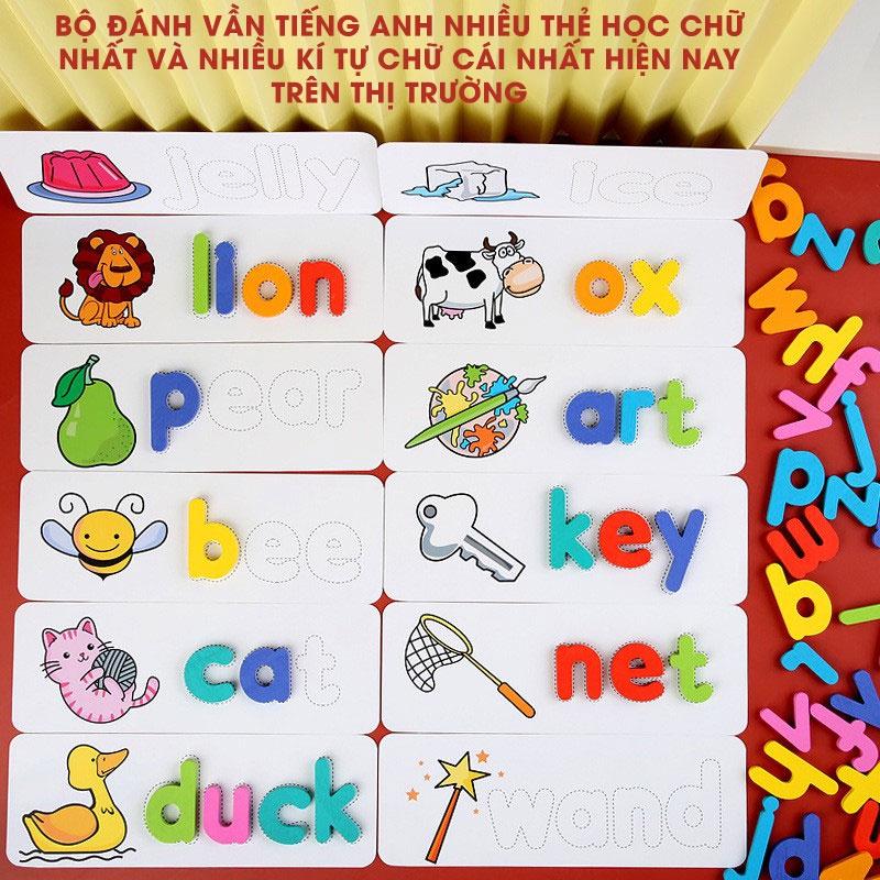 Spelling Game 2- Chữ Cái Tiếng Anh,52 bộ thẻ học ghép chữ