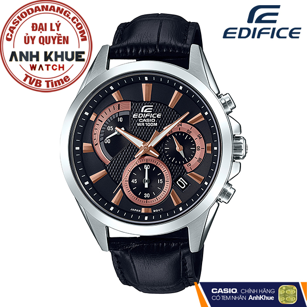 Đồng hồ nam dây da Casio Edifice chính hãng EFV-580L-1AVUDF