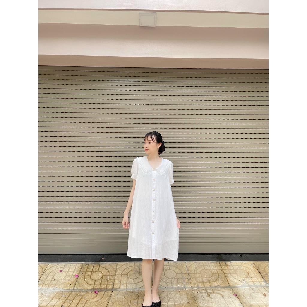 Váy bầu thiết kế️đầm bầu mặc đi làm đi chơi đều được️chất kẻ hàn siêu mát️váy cho bà bầu free size (43-68kg)