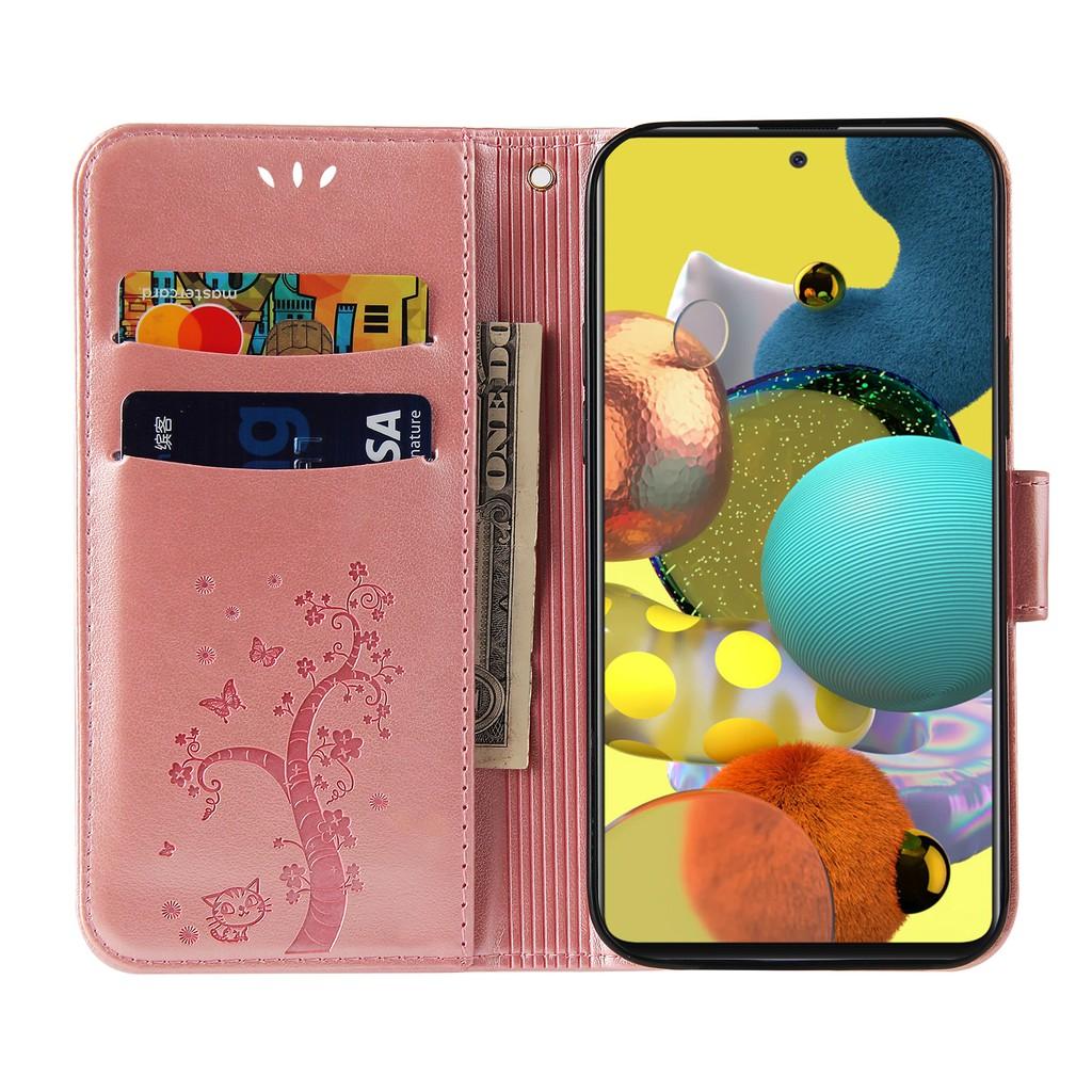 Ốp lưng điện thoại dạng ví da lật có ngăn đựng thẻ cho Samsung Galaxy Note10 Lite A21S A71 A51 A41 A21 A31 A11