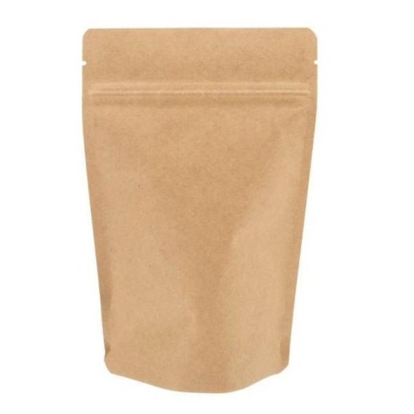 Túi giấy Kraft nâu zipper 22x30 cm