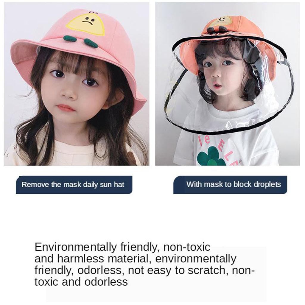 UV Protection Hat for Kids Pink+Beige