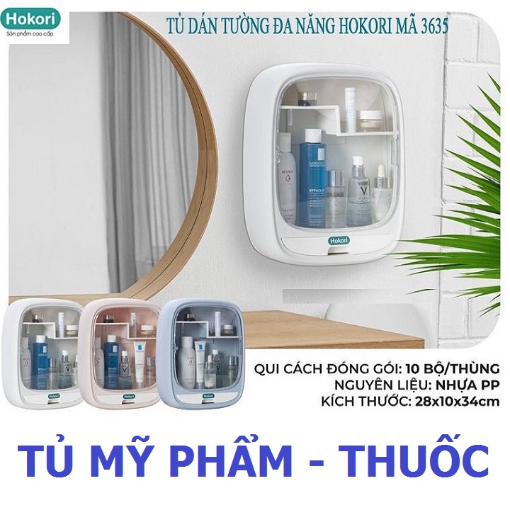 Tủ đựng mỹ phẩm treo tường chịu lực- Kệ đựng mỹ phẩm , tủ thuốc dán tường tiện lợi - hộp đựng đồ tiết kiệm không gian - Chống nước, bụi, côn trùng