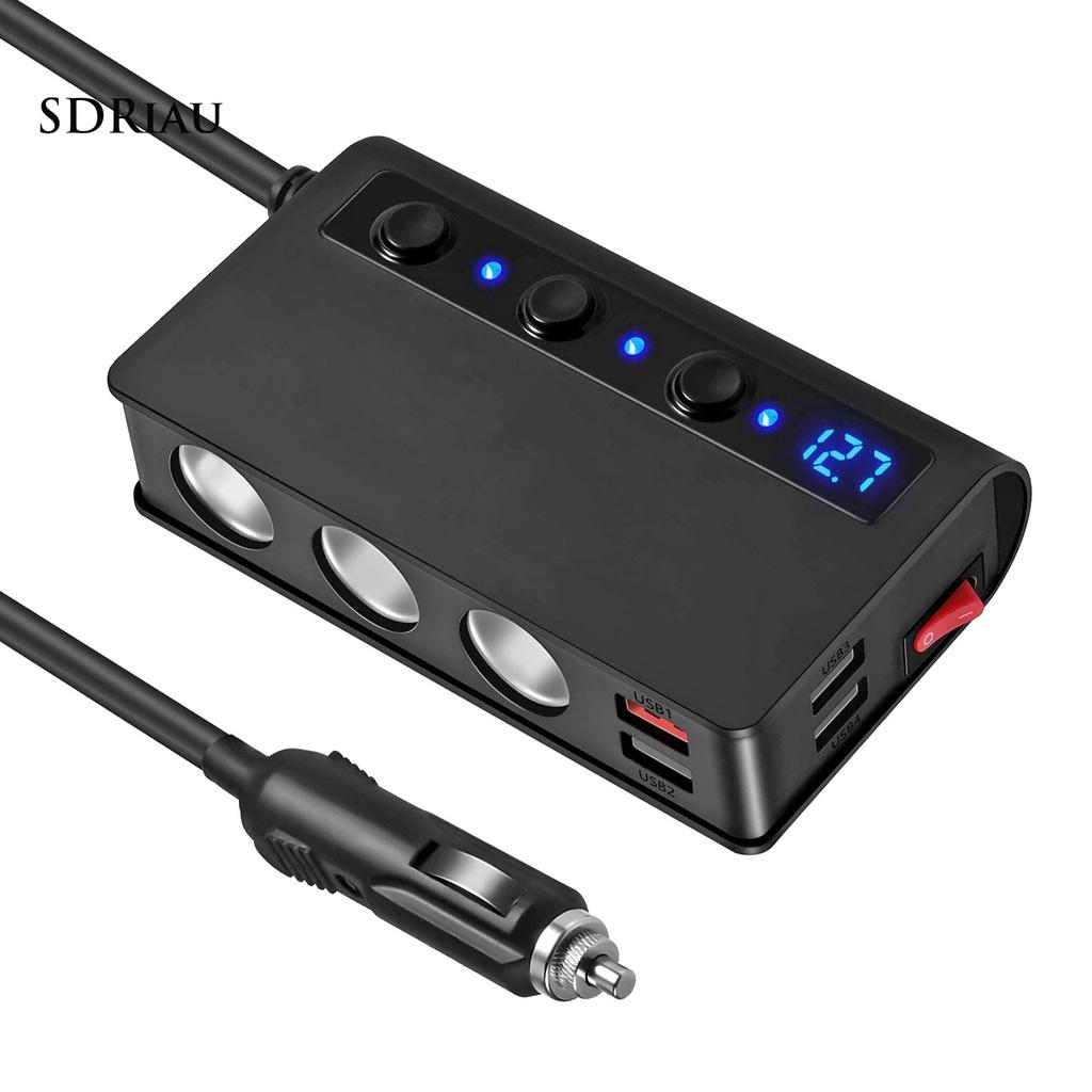 *QCDZ* Portable Universal 4 USB Ports QC3.0 Stable Charging Car Quick Charger Adapter