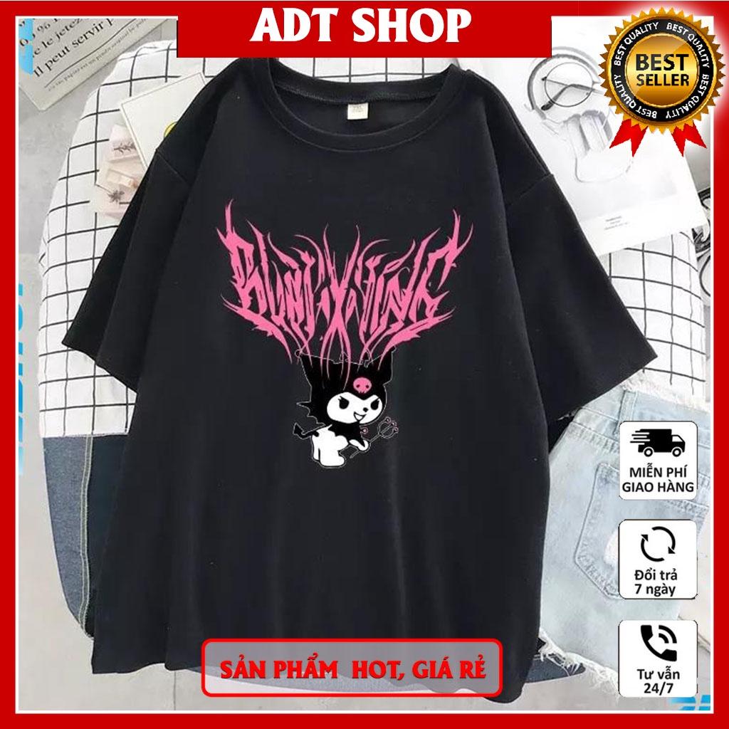 Áo Thun Unisex Nam Nữ Form Rộng Tay Lỡ Kuromi Devil Anime Thời Trang Anime Nhật Bản phong cách cá tính ADT