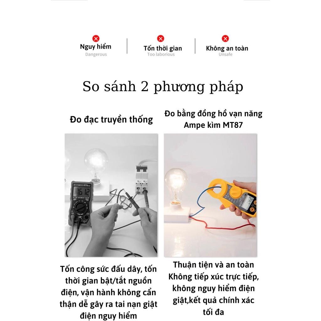 Đồng hồ ampe kìm kẹp dòng điện Đo Tụ,Tần Số, Nhiệt Độ Dòng Điện, Điện Áp, Điện Trở, Điện Dung,đồng hồ kẹp dòng