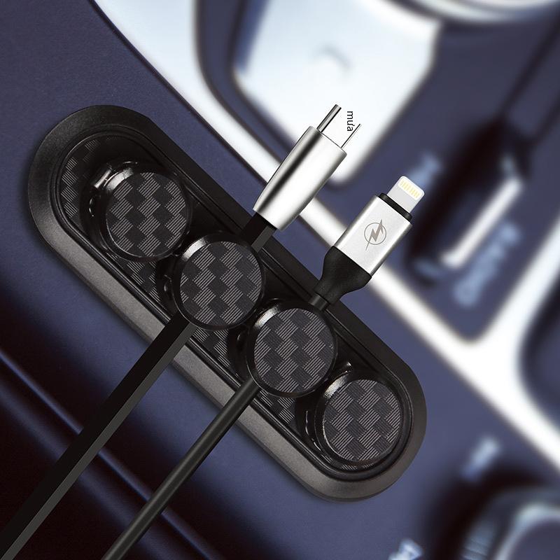 Thuận lợi nhất kết cấu sợi carbon đường hút từ tính tổ chức dòng clip dòng dữ liệu trung tâm lưu trữ quà tặng sáng tạo máy tính để bàn dòng hoàn thiện thẻ