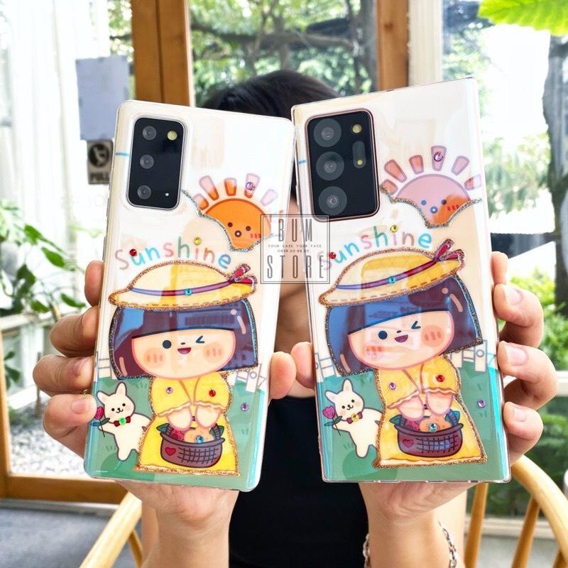 Ốp Lưng Sunshine Đính Đá Cho Samsung Galaxy S23 Ultra / S22 Ultra / S22 Plus / Note 20 Ultra / Note 20 / Note 10 Plus / Note 10