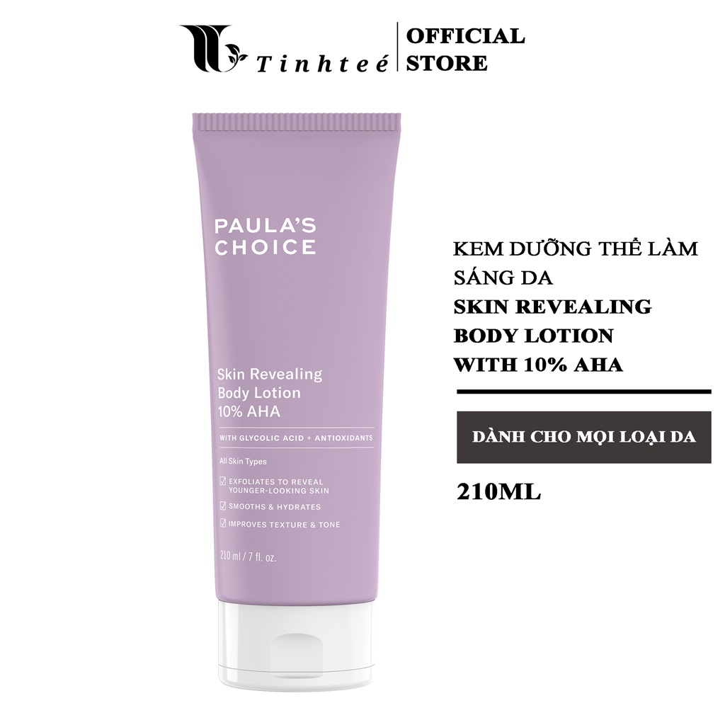 Kem Dưỡng Thể 10 Aha Paulas Choice Resist Skin Revealing Body Lotion With 10 Aha 210Ml