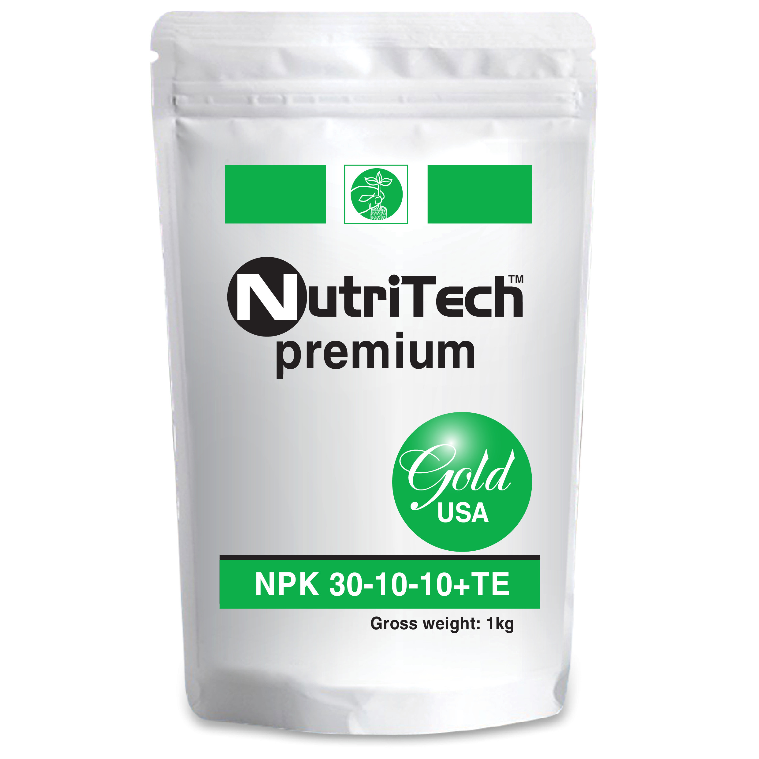 Phân Bón Hỗn Hợp NutriTech NPK 30-10-10+TE 1 Kg