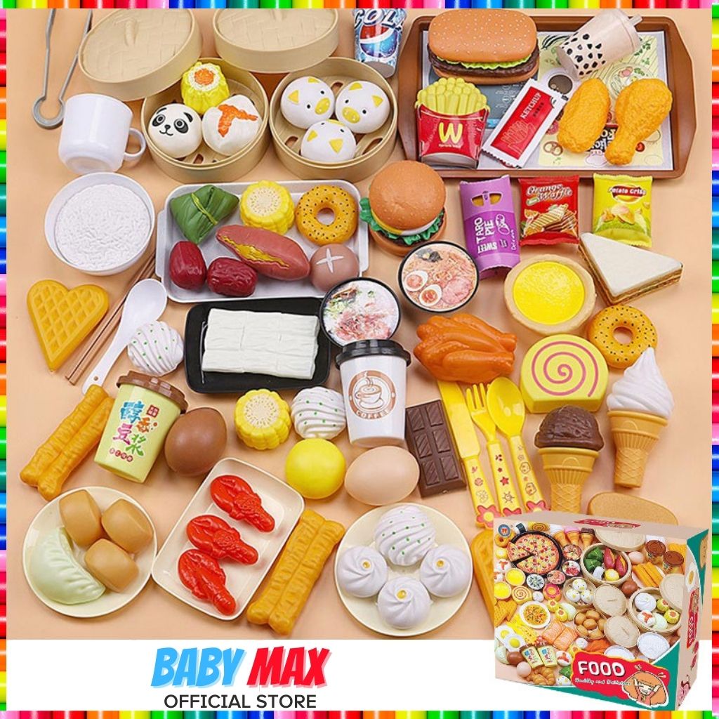 Bộ đồ chơi nấu ăn cho bé 88 Chi Tiết 36 món sáng tạo thông minh đồ chơi nhà bếp BABY MAX