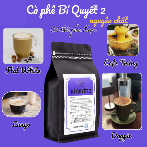 Cà Phê Rang Xay Nguyên Chất - 90S Coffee Vietnam | Bí Quyết 02 | Công Thức Phối: Robusta + Culi + Arabica | 100% Cà Phê Sạch | Đậm Đắng - Chua Thanh - Hậu Ngọt