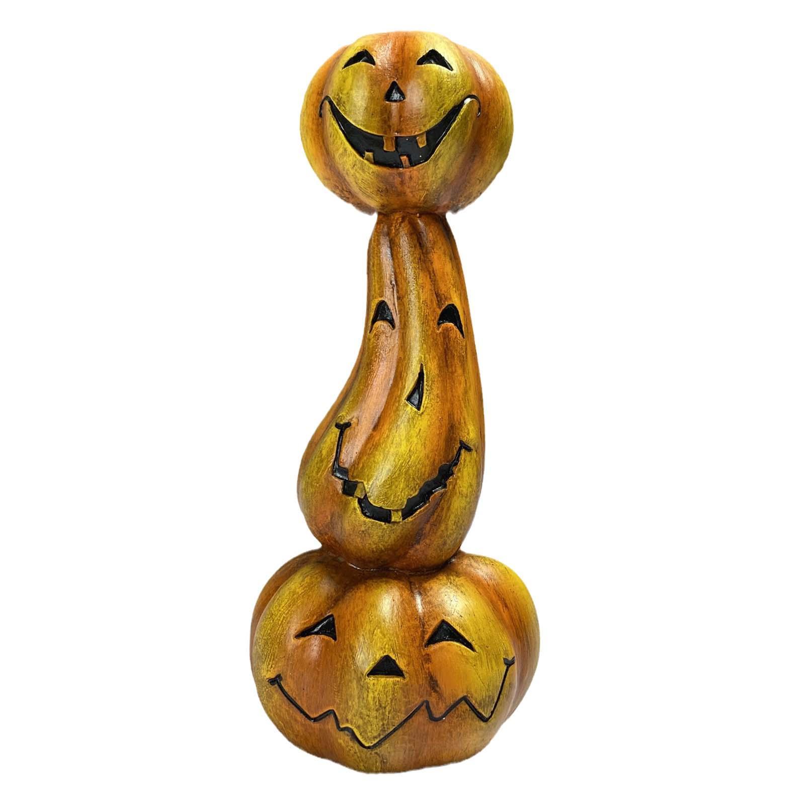 Halloween Candle Holder, Pumpkin Candlestick Holder Decorative Tabletop Taper Candle Holder for Club, Haunted House, Party, Holiday, Home