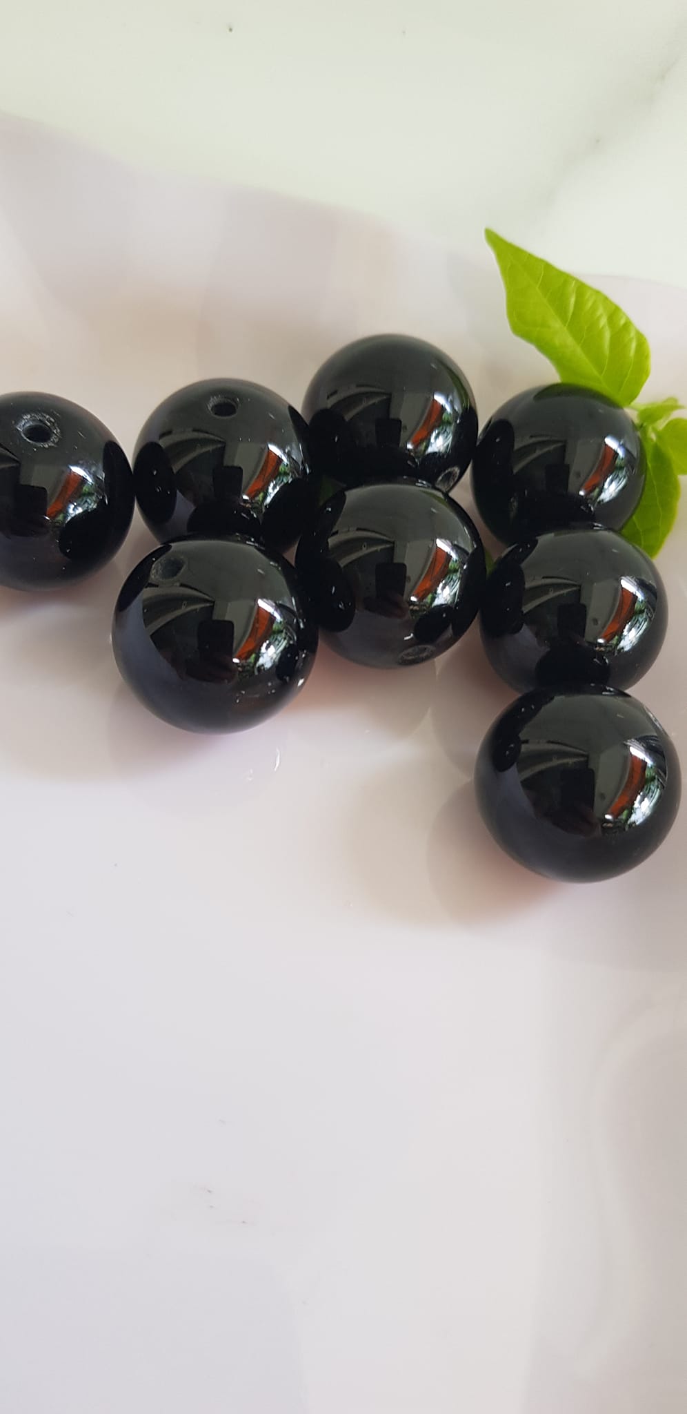 Hạt Lẻ rời Đá Mã Não Đen Đậm Đẹp phối vòng tay nam size lớn 20mm Hạt lẻ chuẩn hợp các Anh mạng Thuỷ , mệnh Mộc dành cho các anh cần hạt đá lẻ ạ