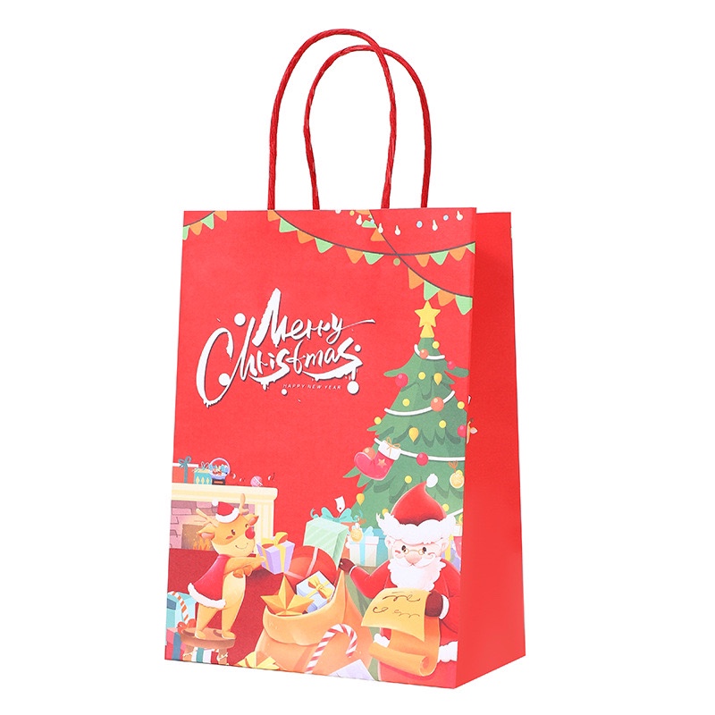 Túi Quà Giáng Sinh Túi Giấy Giáng Sinh Túi Đựng Mùa Giáng Sinh ( 20cm x 11cm x Cao: 27cm)