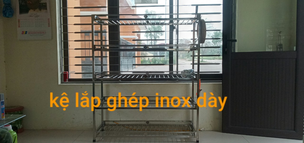Kệ để đồ nhà bếp inox dày kt c 130. d104 .s40