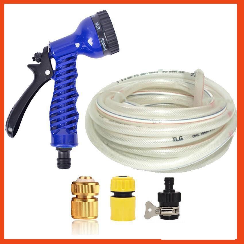Bộ dây vòi xịt rửa xe, tưới cây, dọn dẹp nhà cửa 3-5m  206843