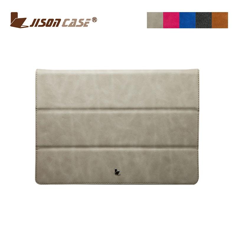 Bao da cao cấp Jisoncase cho Macbook (dạng quyển sổ) màu xám