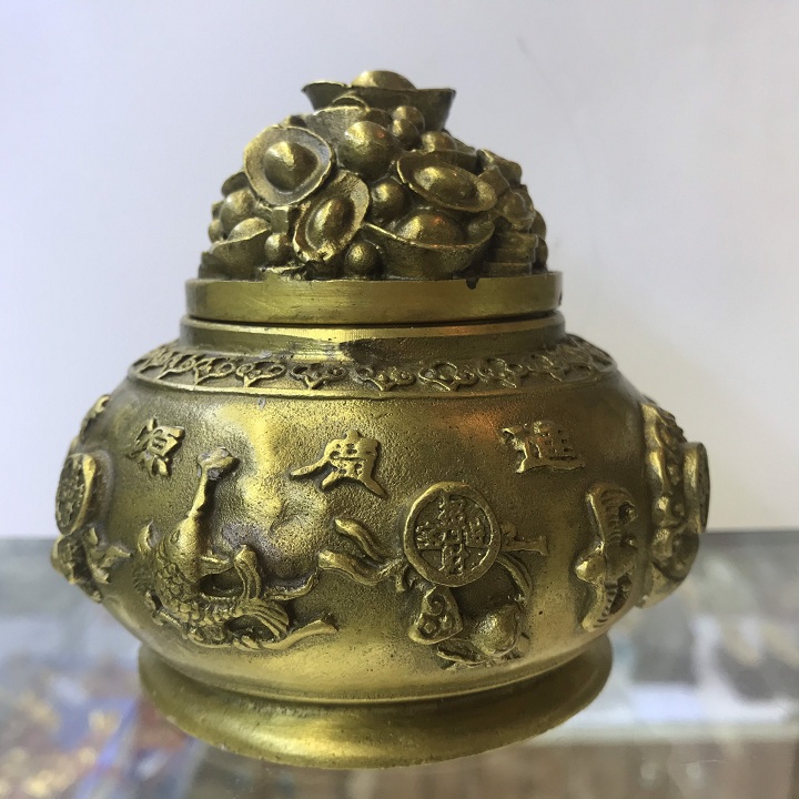 Bồn Tụ Bảo Ngũ Vị Thần tài Đồng