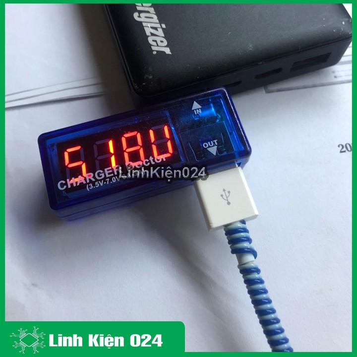 Test điện thoại, sạc dự phòng - USB đo dòng đo áp V1