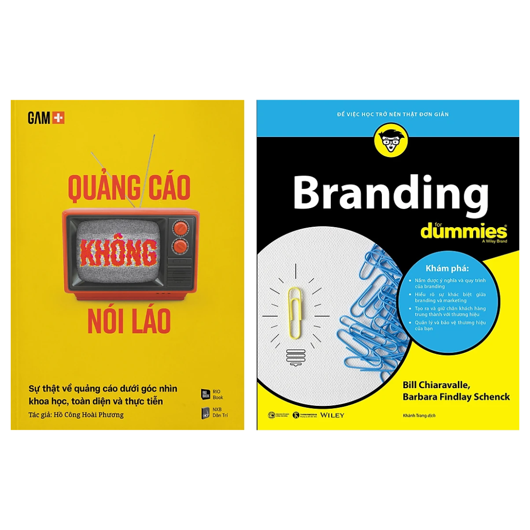 Combo 2 Cuốn Sách Về Marketing: Quảng Cáo Không Nói Láo + Branding For Dummies