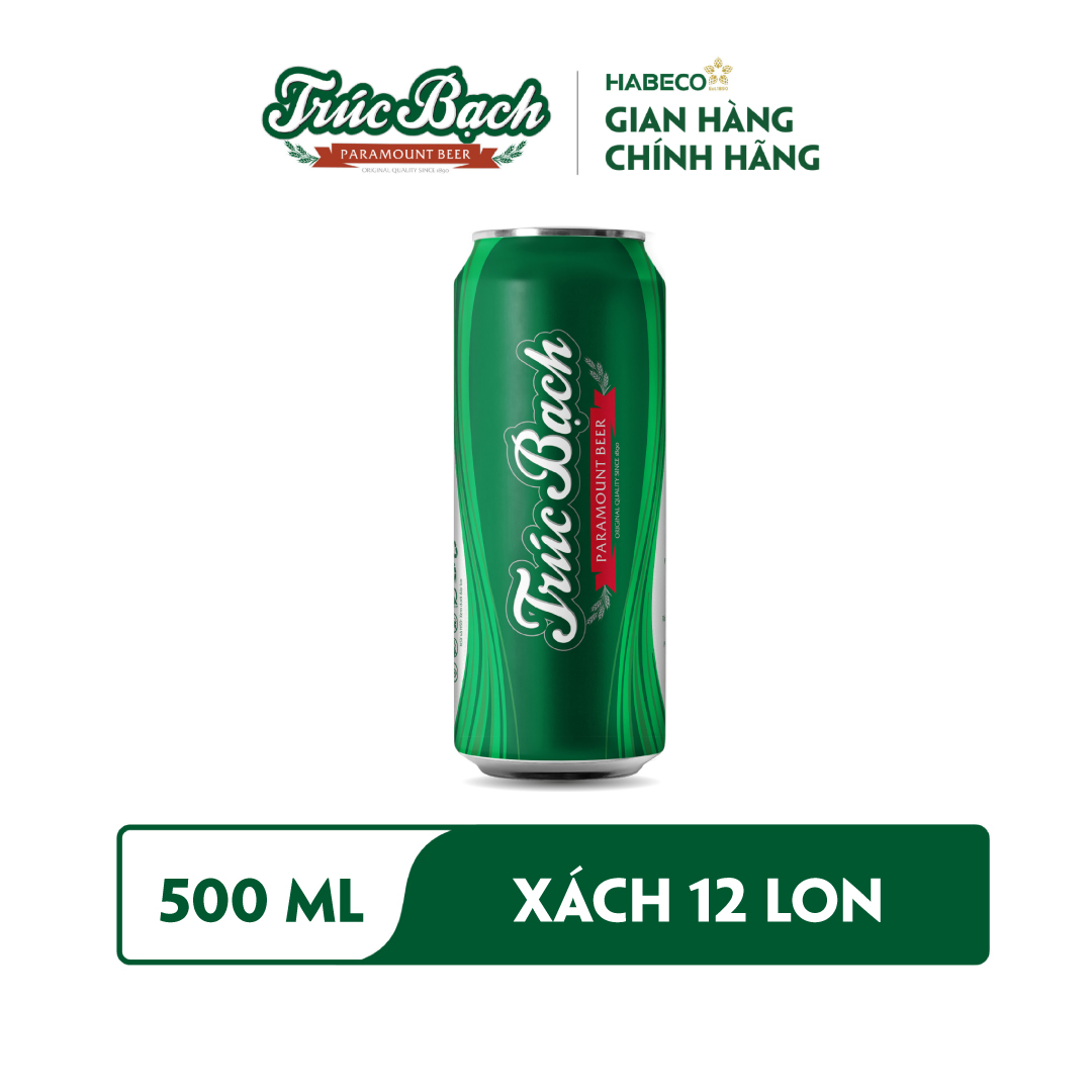 Bia Trúc Bạch - Thùng 12 lon 500ml - Phiên bản Tết