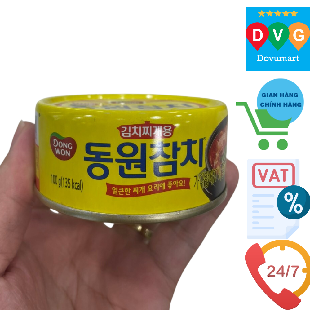 Cá Ngừ Dùng Nấu Canh kimchi-jjike Dongwon Hàn Quốc Hộp 100G/ 동원) 김치찌게용 참치 100G