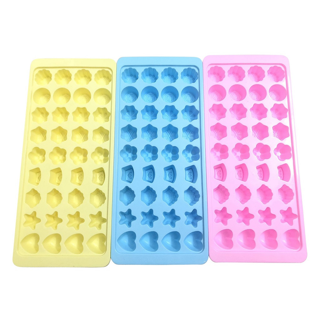 Bọ 3 Khuôn Làm Thạch Rau Câu - Làm Đá 36 Viên