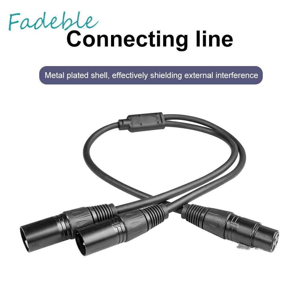 Cáp Chia 3 Pin XLR Sang XLR KéP HìNh Chữ Y 50cm - MàU Đen