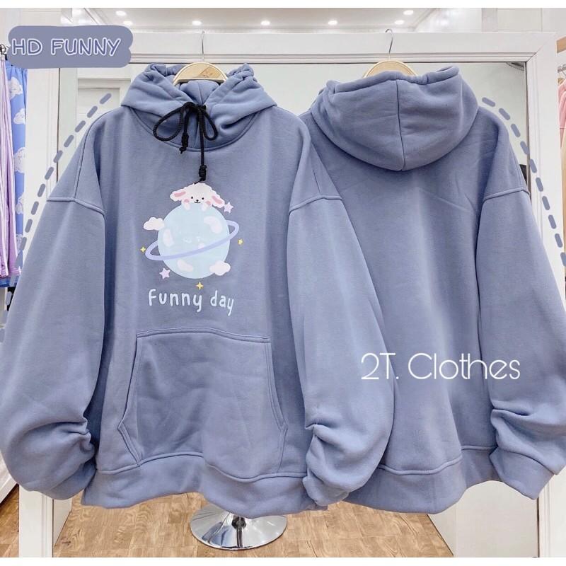 Áo Hoodie Nỉ Lót Bông FUNNY Unisex 1hit_unisex