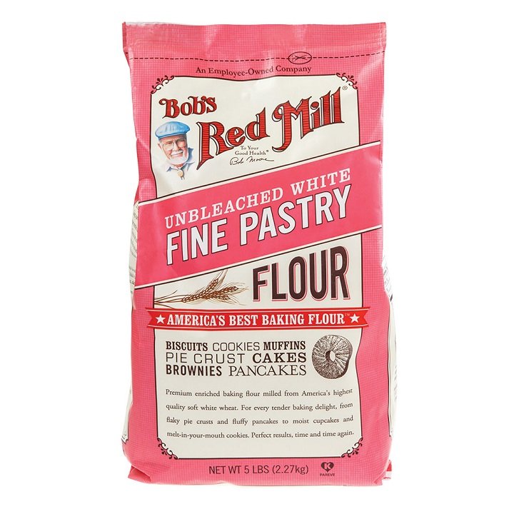 Bột mỳ mềm không tẩy trắng pastry flour Bob's Red Mill  2.27kg