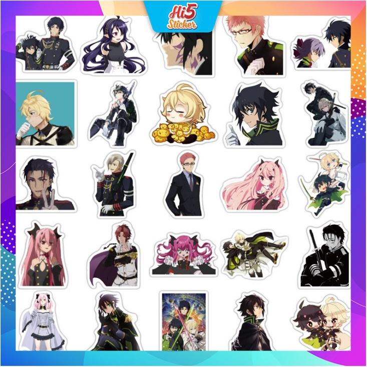 Sticker Hình Dán Trang Trí Anime Thiên Thần Diệt Thế SeraphoftheEnd ms#243