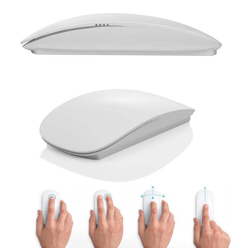 Quang Không Dây Đa Năng Magic Mouse 2.4GHz Chuột Dành Cho Windows Mac OS Trắng