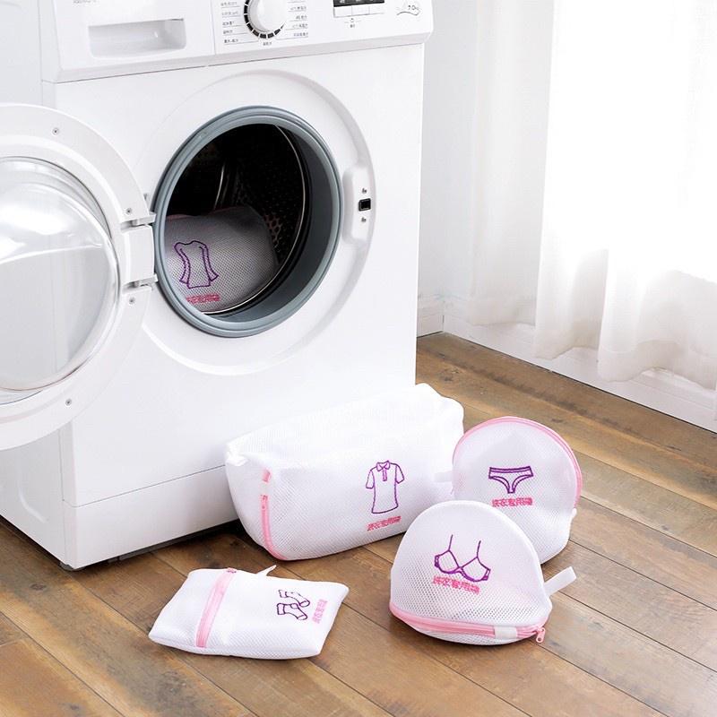 Set 5 Túi Giặt Bảo Vệ Quần Áo, Đồ Lót, Tất, Áo Ngực, Bảo Quản Quần Áo Kiểu Nhật Dạng Lưới