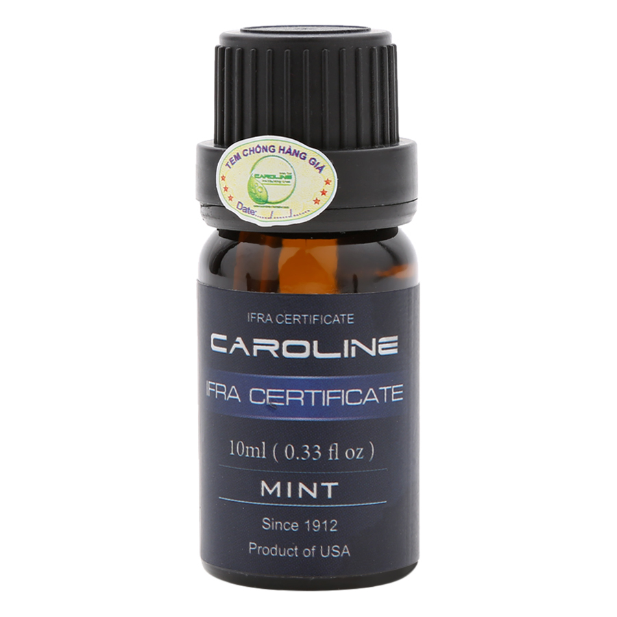 Combo 3 Chai Tinh Dầu Caroline 10ml - Cam, Cúc La Mã, Bạc Hà