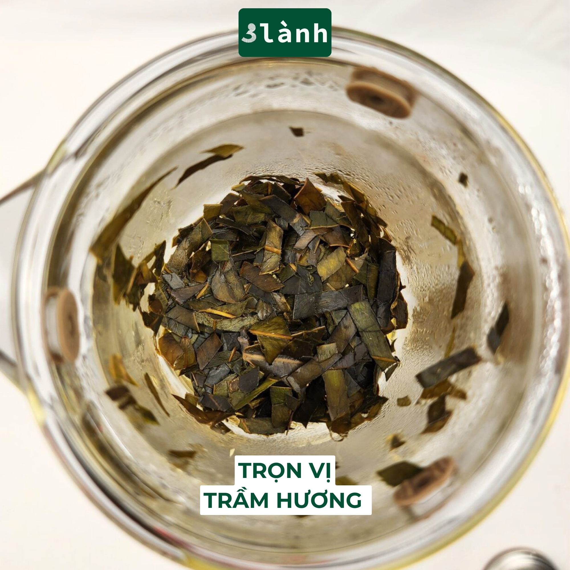 Trà Trầm Hương Dạng Lá Hộp 50gr 3 Lành Hoàn Toàn Từ Lá Dó Bầu Ngủ Ngon Giảm Stress