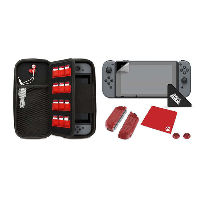 Túi Chống Sốc Và Chống Nước Hard Pouch Mario cho Máy Chơi Game Nintendo Switch-Hàng Nhập Khẩu