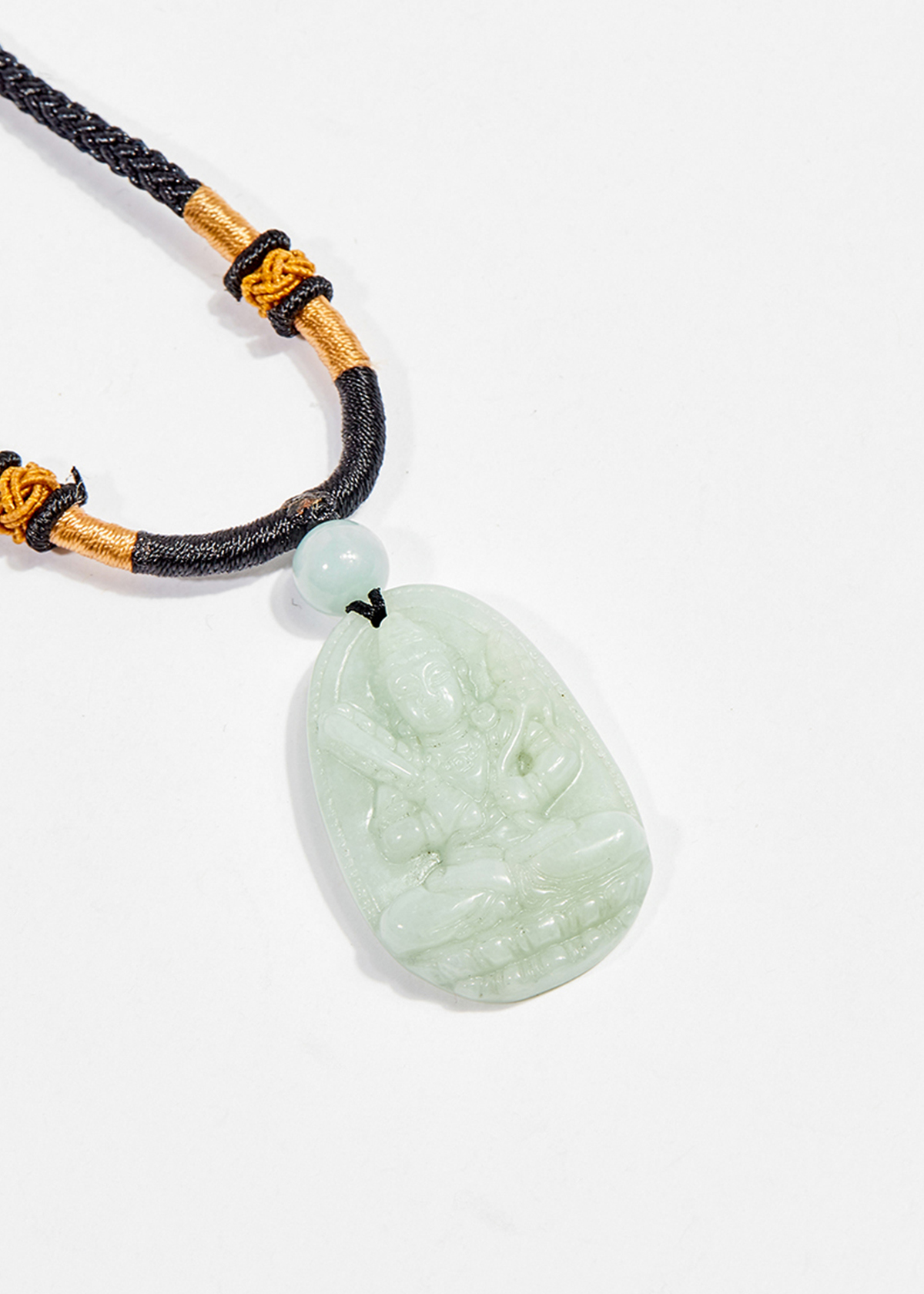 Mặt dây chuyền phật bản mệnh đá cẩm thạch phỉ thúy 3.6x2.3cm - Ngọc Quý Gemstones