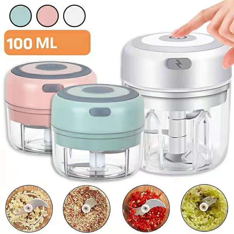 Hàng Độc LạMáy xay tỏi ớt, rau củ, máy đánh trứng mini tiện dụng nhà bếp 100ml 150ml 250ml 300ml combo 2in1